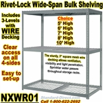Wide Span RIVET SHELVING WIRE-Decking / NXWR01