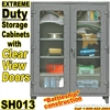 Extreme Duty Clear View Door Storage Cabinets / SH013