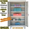 Extreme Duty Steel 36 inch deep Storage Cabinets / SH012