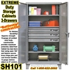 Extreme Duty 3-Drawer Steel Storage Cabinets / SH101