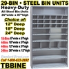 29 BIN STEEL SHELVING / TBBINE