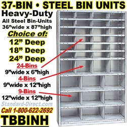 37 BIN STEEL SHELVING / TBBINH