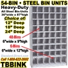 54 BIN STEEL SHELVING / TBBINK