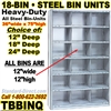 18 BIN STEEL SHELVING / TBBINQ