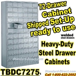 72 Drawer Industrial Parts Cabinets / TBDC7275