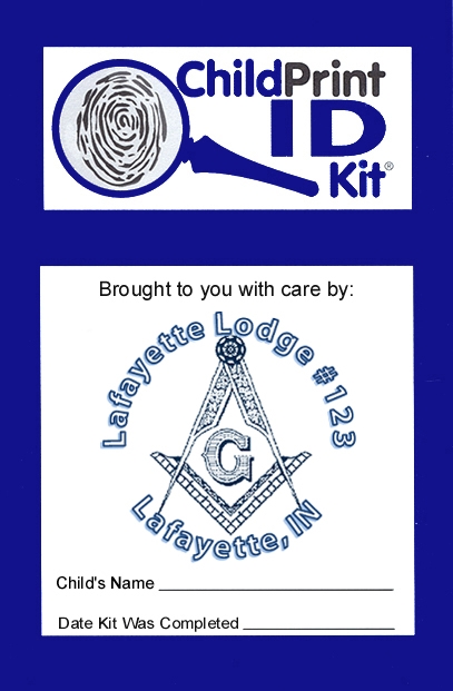 100 Custom ChildPrint ID Kits, Lafayette Lodge 123