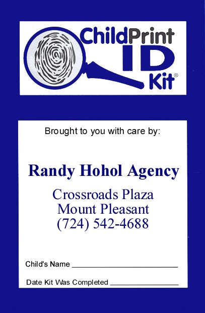 100 Custom ChildPrint ID Kits, Randy Hohol Agency