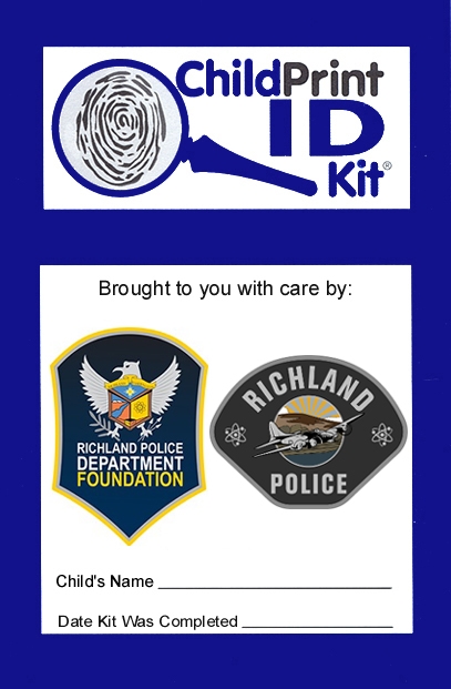 1000 Custom ChildPrint ID Kits, Richland Police and Police Foundation