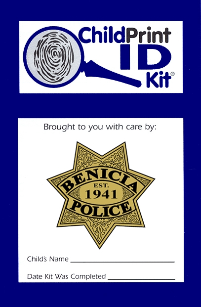 200 Custom ChildPrint ID Kits, Benicia Police Department