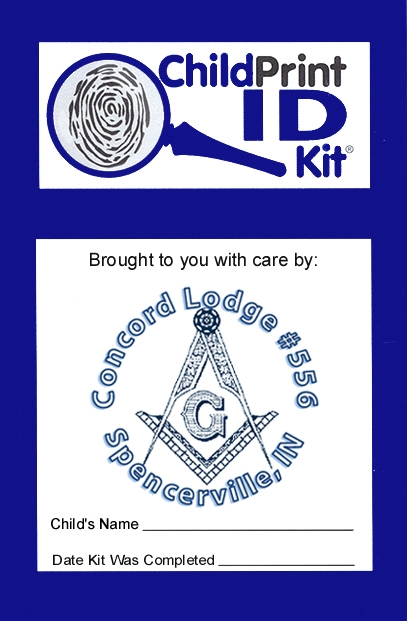 200 Custom ChildPrint ID Kits, Concord Lodge #556