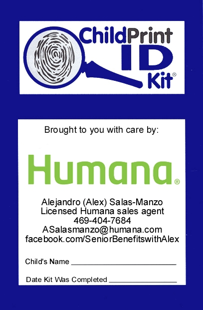 200 Custom ChildPrint ID Kits, Humana