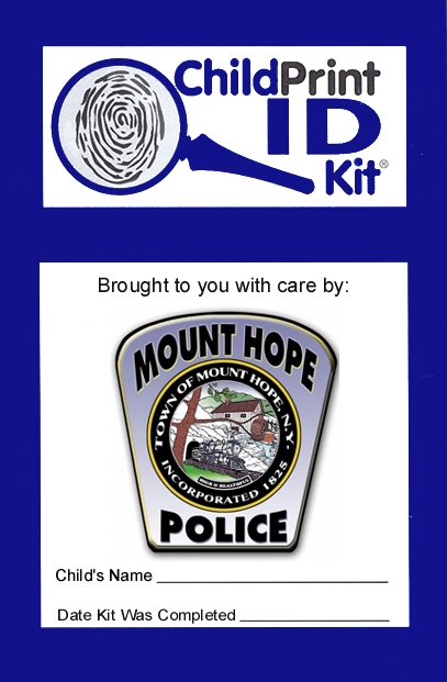 200 Custom ChildPrint ID Kits, Mount Hope Police