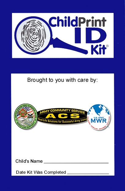 300 Custom ChildPrint ID Kits, Army Community Service