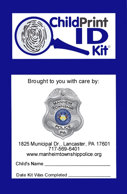 300 Custom ChildPrint ID Kits, Manheim Police Department