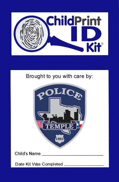 500 Custom ChildPrint ID Kits, Temple Police Department