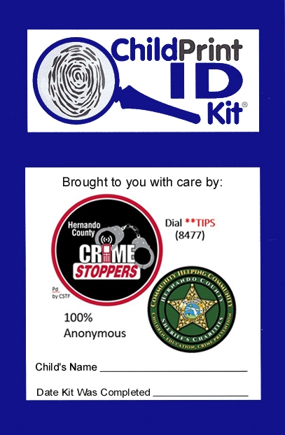 5000 Custom Hernando County Sheriff/Crimestoppers ChildPrint ID Kits