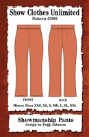 showmanship pants, western pants, show pants, sewing pattern, sew your own show clothes, Show Clothes Unlimited, Pegg Johnson, Show Clothes Unlimited patterns, Show Clothes Unlimited Equestrian Wear Patterns
