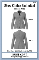 Hunt Seat Jacket pattern, Hunt Seat Coat pattern, English show coat, English jacket, Plus sizing, Plus sized hunt coat, Plus sized show coat, Show Clothes Unlimited, Show Clothes Unlimited patterns, Show Clothes Unlimited Equestrian Wear pattern