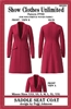 Saddle Set Jacket, Saddle Seat Coat, Saddle Seat, English show coat, English jacket, Show Clothes Unlimited, Pegg Johnson, Show Clothes Unlimited patterns, Show Clothes Unlimited Equestrian Wear patterns, saddleseat