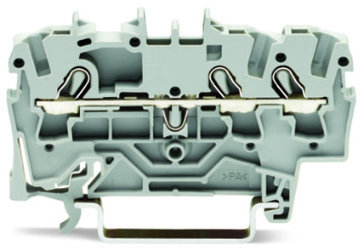 3-conductor through terminal block