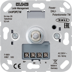 JUNG Power DALI potentiometer insert "tunable white"