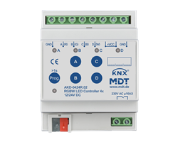 MDT LED Controller 4-channel, 4/8A, MDRC device