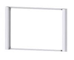 Rectangular plastic frame Flank Ice White