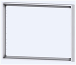 Rectangular plastic frame Form Ice White