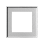 Square metal plate 60x60 window Aluminium