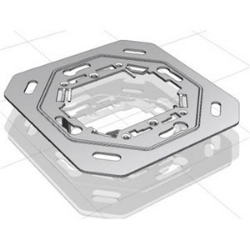 UK style mounting plate for 5WG12272AB11, Use frame AQR2510NHW as default