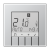 Room thermostat universal with display Aluminium