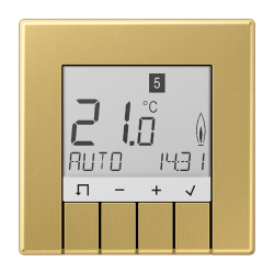 Room thermostat universal with display