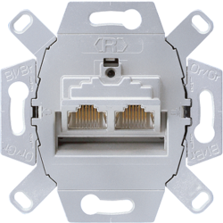 Modular jack socket, cat. 6A