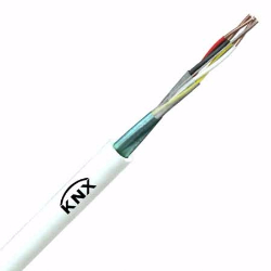 2 Pair white KNX bus cable