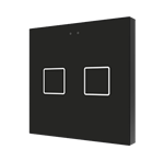 Flat 2 v2. Capacitive push button with temperature probe - Anthracite