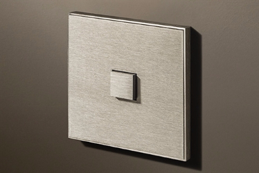 Select 1 Gang KNX Push Button in Stainless Steel with led & temperature sensor