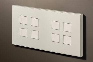Squares 4,4 Gang KNX Push Button with led & temperature sensor