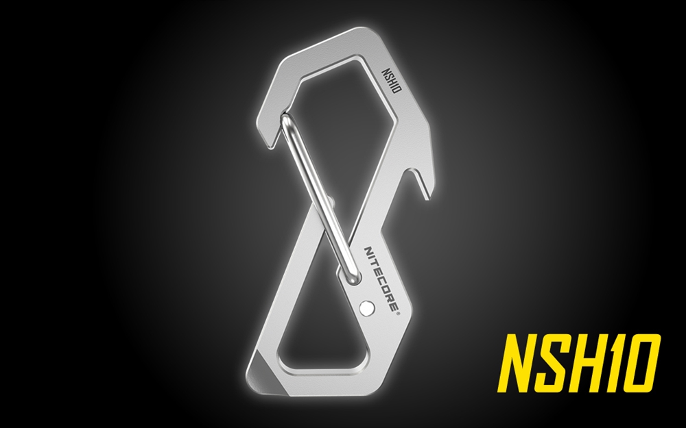 NITECORE NSH10 Titanium EDC Multi-Tool Snap Hook Carabiner