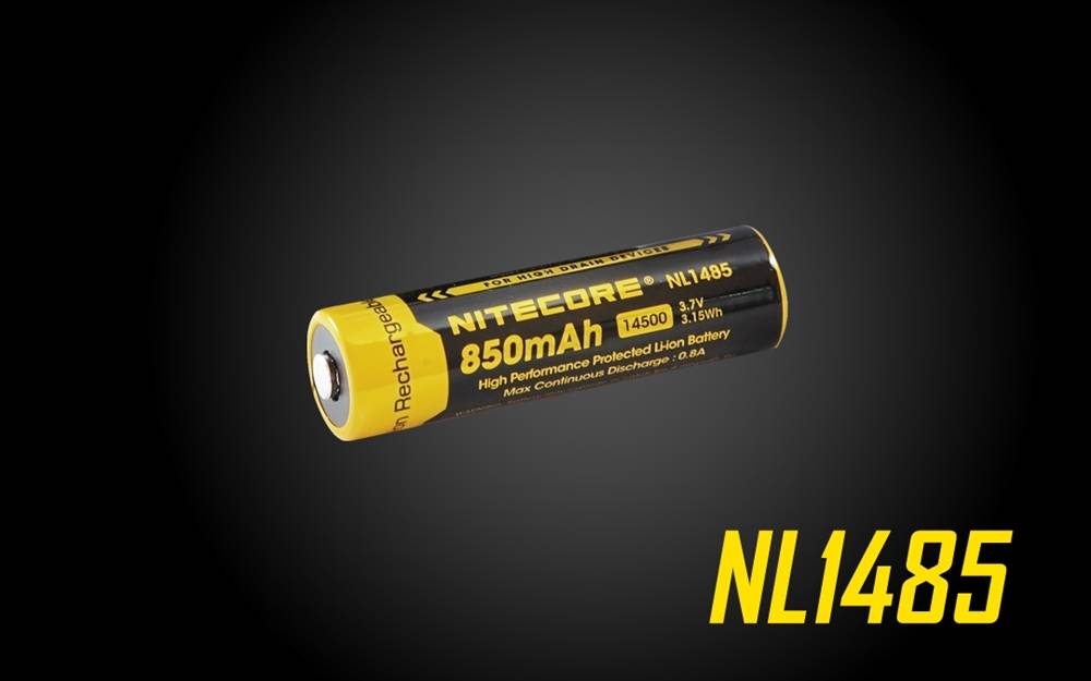 NITECORE NL1485 850mAh Rechargeable 14500 Battery