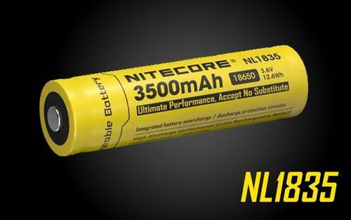 Bateria recargable con USB 18650 3500mAh de Litio Nitecore NL1835R