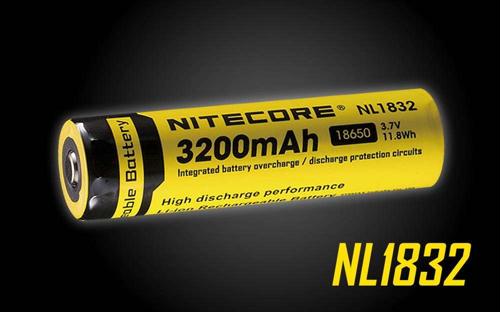 Nitecore NL188 Rechargeable 3200mAh 18650 Battery