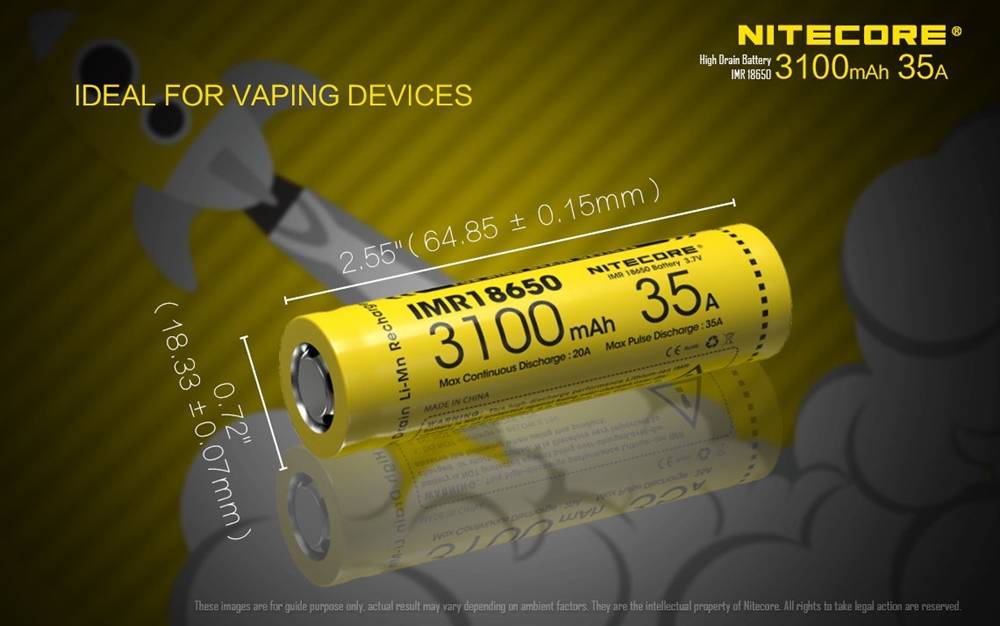 Nitecore Nitecore 18650 Li-Ion Rechargeable Battery NL1832 B&H