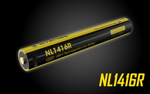 Nitecore NL1416R 1600mAh USB-C Rechargeable Battery
