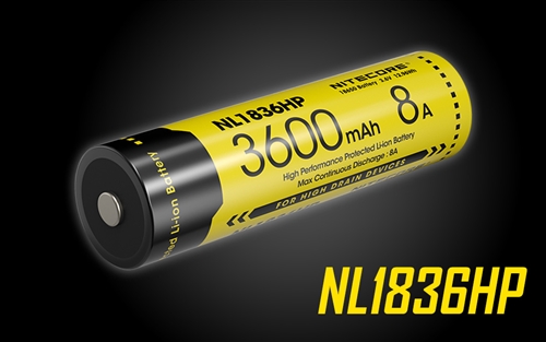 Nitecore NL1836HP Rechargeable Li-ion Battery