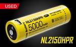 NITECORE NL2150HPR 21700 5000mAh USB-C Rechargeable Li-ion Battery Used
