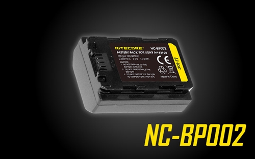 NITECORE NC-BP002 Camera Battery Compatible Sony NP-FZ100