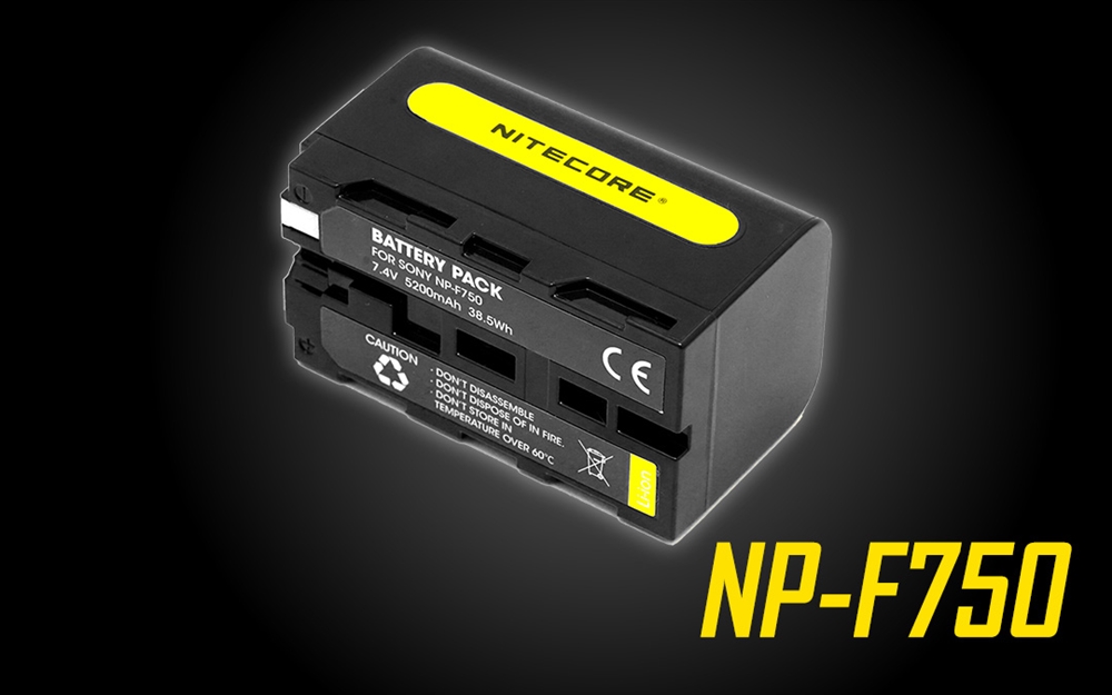 NITECORE NP-F750 Battery for Sony Video Camera and Camcorders