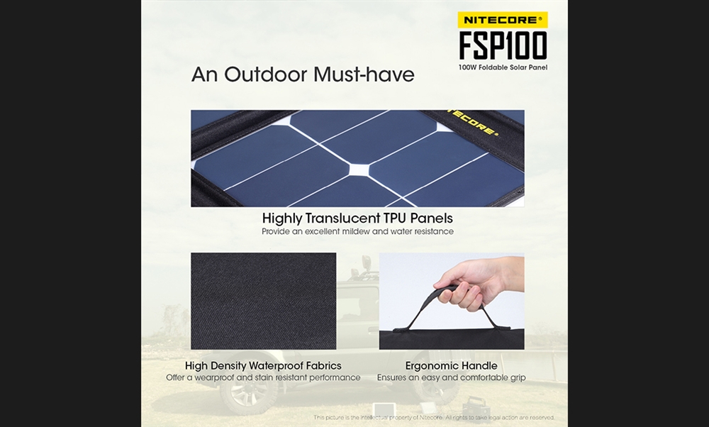 Nitecore FSP100 100 Foldable Solar Panel