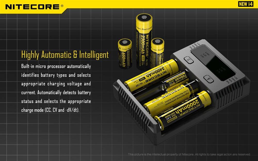 NiteCore New i4 2016 4 Channel Universal Charger