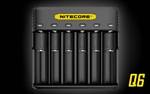 NITECORE Q6 Six Slot 2A Universal Li-ion/IMR Battery Charger for 18650 16340 RCR123A 14500 18350 and more